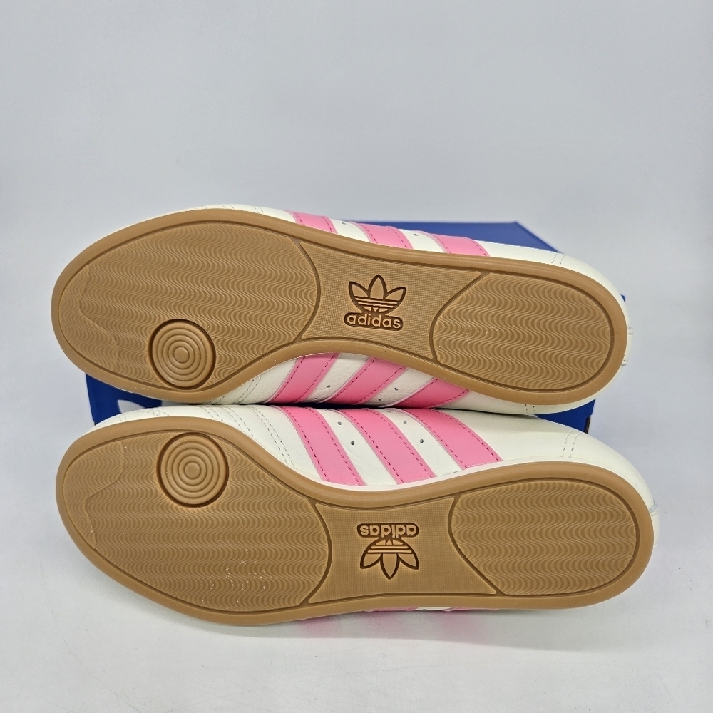 New adidas Taekwondo Off White Bliss Pink Big Girls Shoes Size 5.5 - Picture 7 of 8
